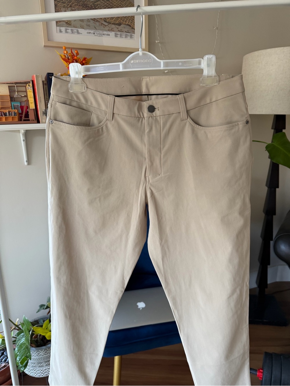 Lululemon ABC Pants Men's Slim Chino Pants in Beige